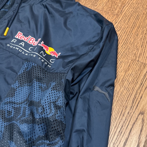 Puma x Red Bull Racing F1 Formula 1 Reversible Windbreaker Jacket Mens Large - Picture 6 of 15